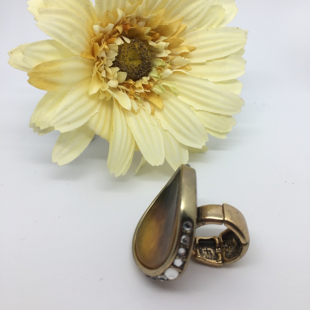 Chico's Gold Brown Onyx Ring